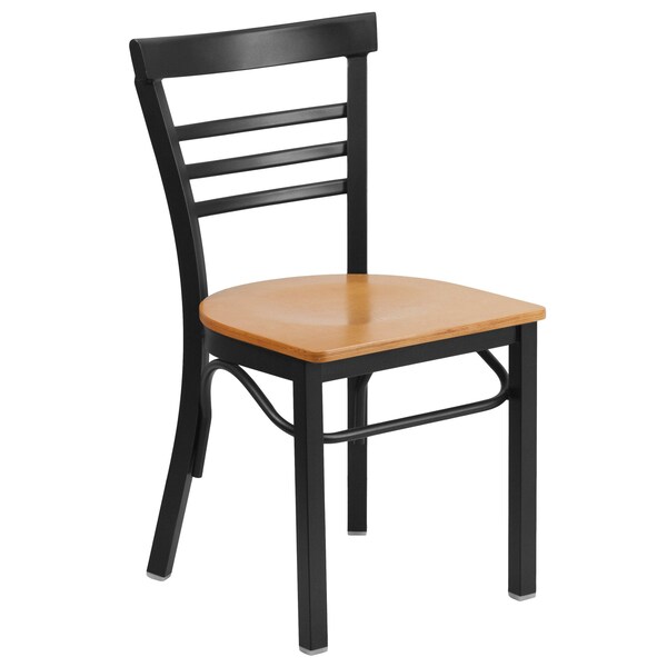 Flash Furniture Hercules Restaurant Chair, 17 in W 19-1/2" L 31-3/4" H - XU-DG6Q6B1LAD-NATW-GG
