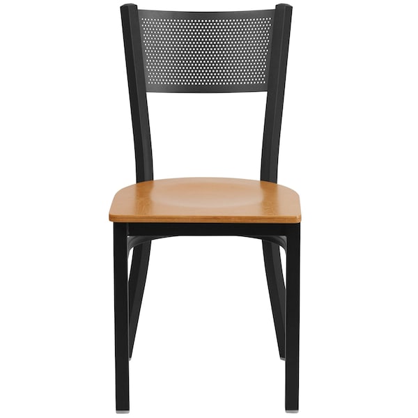 Flash Furniture Hercules Restaurant Chair, 17-1/4 in W 20" L 33-1/4" H - XU-DG-60115-GRD-NATW-GG