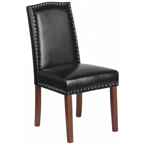 Flash Furniture Hercules Hampton Hill Parsons Chair, 19-1/2 in W 26-3/4" L 38-1/2" H - QY-A13-9349-BK-GG