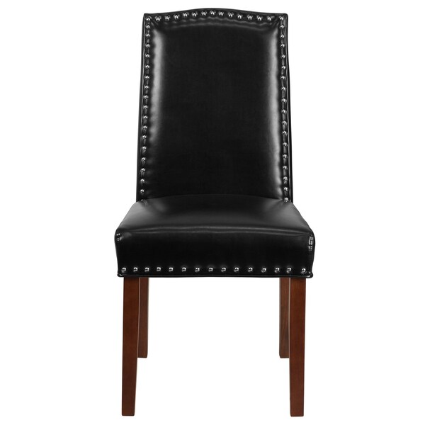 Flash Furniture Hercules Hampton Hill Parsons Chair, 19-1/2 in W 26-3/4" L 38-1/2" H - QY-A13-9349-BK-GG