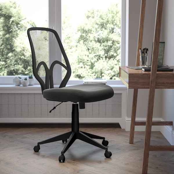 Flash Furniture Salerno Series High Back Black Mesh Offi - GO-WY-193A-BK-GG