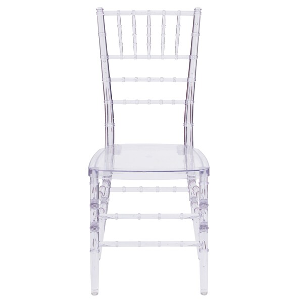 Flash Furniture Traditional Stacking Chiavari Chair, 15-3/4 in W 20" L 36-1/4" H - BH-ICE-CRYSTAL-GG