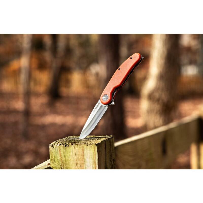 Crescent 3.25 in. Drop Point Blade Everyday CarryKnife with Rawhide Composite Handle - CPK325CR