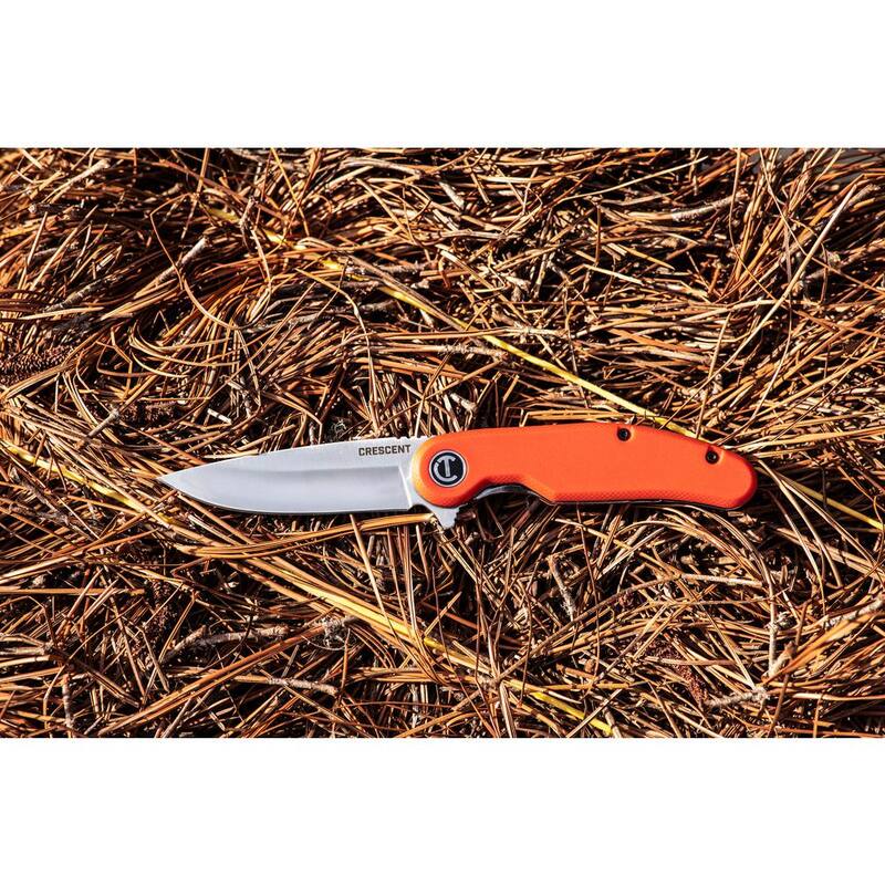 Crescent 3.25 in. Drop Point Blade Everyday CarryKnife with Rawhide Composite Handle - CPK325CR