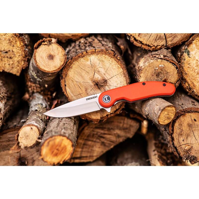 Crescent 3.25 in. Drop Point Blade Everyday CarryKnife with Rawhide Composite Handle - CPK325CR