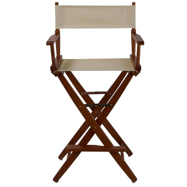 Doba-Bnt 206-34-032-12 30 in. Extra-Wide Premium Directors Chair, Oak Frame with Natural Color Cover - SA3286567