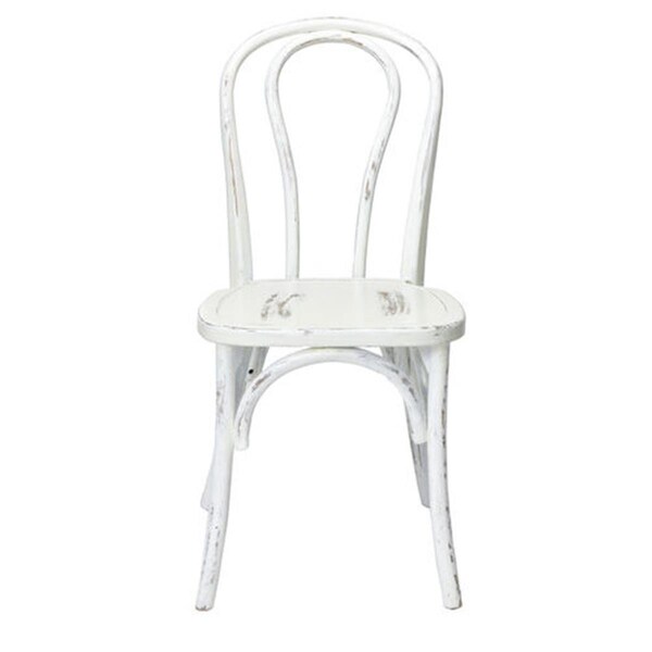 Chesterfield Leather W-611-X02-BENTW-WW American Classic Sonoma Bentwood Stackable Chair - White Wash - 35 in. - CH1524552
