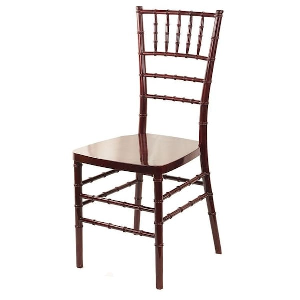 Atlas Commercial Products Resin Chiavari Chair with Premium Steel Frame, Mahogany - RCC3MHG