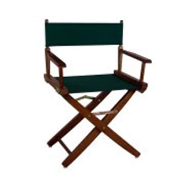 American Trail American Trails 206-04-032-32 18 in. Extra-Wide Premium Directors Chair; Oak Frame with Hunter Green Color Cover - 206-04/032-32