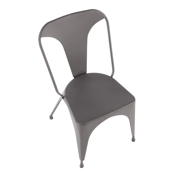 Lumisource Austin Dining Chair in Matte Grey, PK 2 - DC-TW-AU GY2