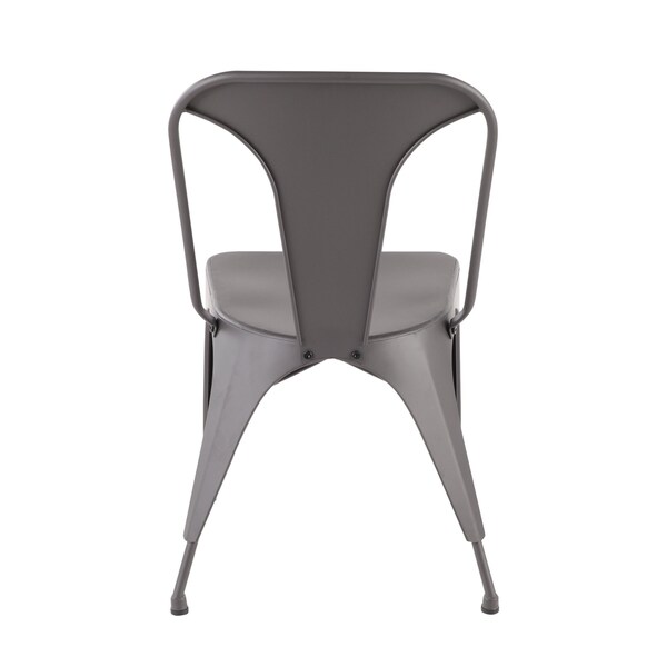 Lumisource Austin Dining Chair in Matte Grey, PK 2 - DC-TW-AU GY2