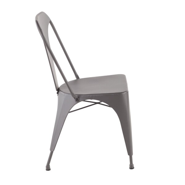 Lumisource Austin Dining Chair in Matte Grey, PK 2 - DC-TW-AU GY2