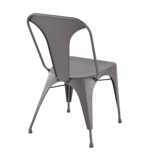 Lumisource Austin Dining Chair in Matte Grey, PK 2 - DC-TW-AU GY2