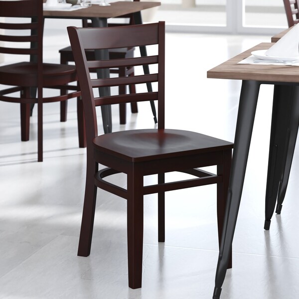Flash Furniture Hercules Restaurant Chair, 17-1/4 in W 20" L 33-3/4" H - XU-DGW0005LAD-MAH-GG