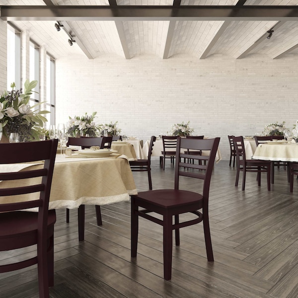Flash Furniture Hercules Restaurant Chair, 17-1/4 in W 20" L 33-3/4" H - XU-DGW0005LAD-MAH-GG