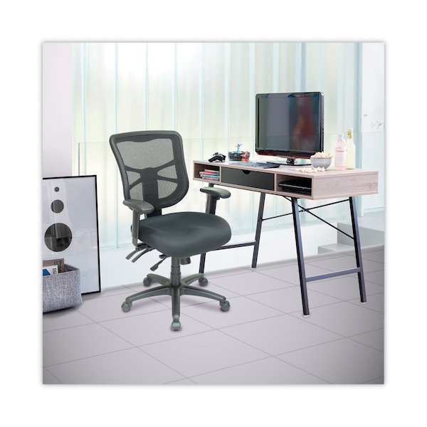 Alera Task Chair Elusion(TM) Mesh Mid-Back Multifunction Chair, Padded Arms, 18-1/8" to 21-3/4" Height - ALEEL42ME10B