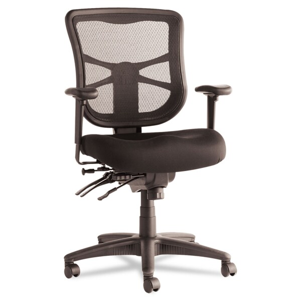 Alera Task Chair Elusion(TM) Mesh Mid-Back Multifunction Chair, Padded Arms, 18-1/8" to 21-3/4" Height - ALEEL42ME10B
