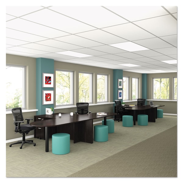 Alera Task Chair Elusion(TM) Mesh Mid-Back Multifunction Chair, Padded Arms, 18-1/8" to 21-3/4" Height - ALEEL42ME10B