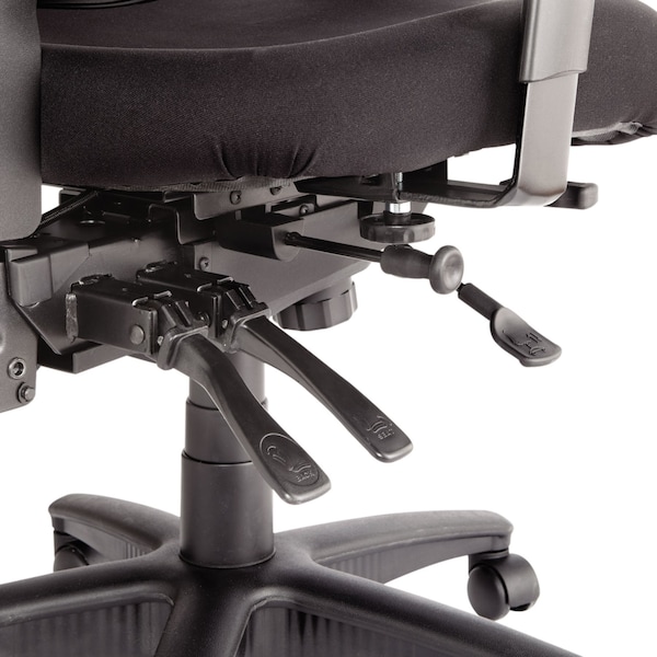 Alera Task Chair Elusion(TM) Mesh Mid-Back Multifunction Chair, Padded Arms, 18-1/8" to 21-3/4" Height - ALEEL42ME10B