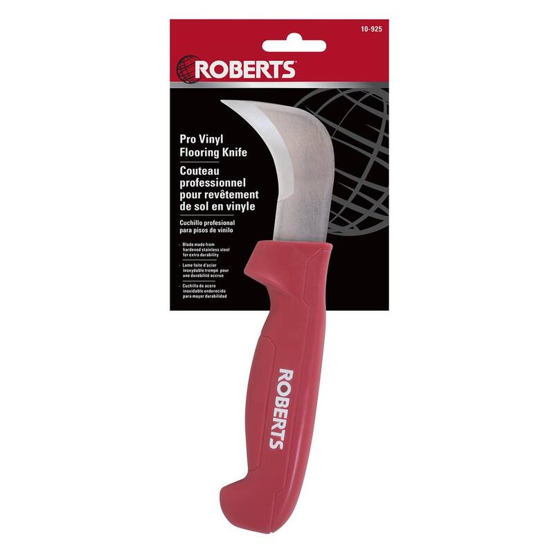 ROBERTS Vinyl Flooring Utility Knife with Curved Blade - 10-925