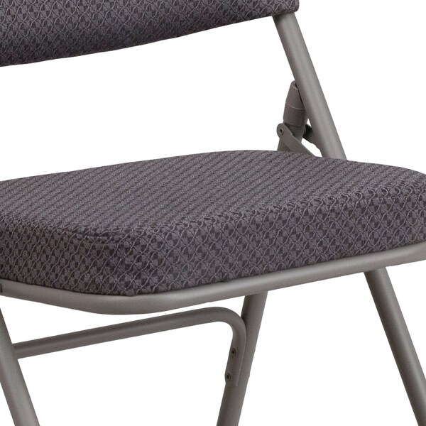 Flash Furniture Gray Fabric Folding Chair - AW-MC320AF-GRY-GG