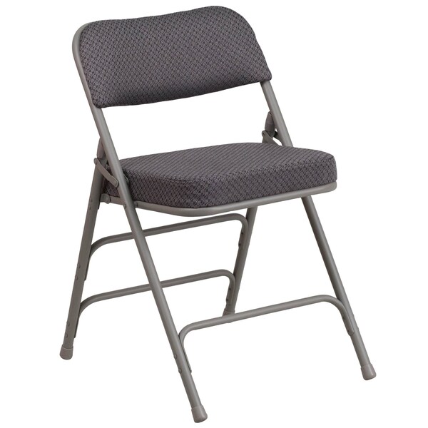 Flash Furniture Gray Fabric Folding Chair - AW-MC320AF-GRY-GG