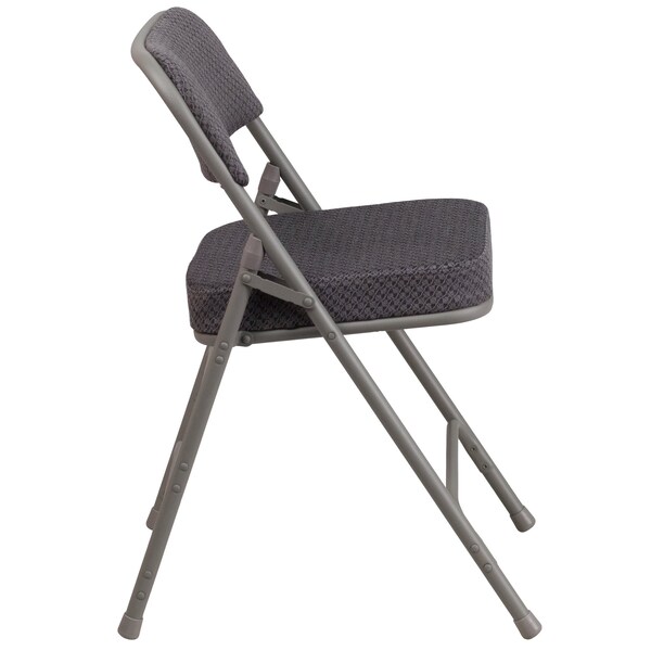 Flash Furniture Gray Fabric Folding Chair - AW-MC320AF-GRY-GG