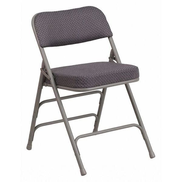 Flash Furniture Gray Fabric Folding Chair - AW-MC320AF-GRY-GG