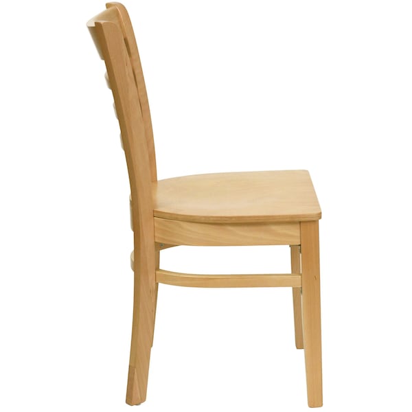 Flash Furniture Hercules Restaurant Chair, Wood Back, 17-1/4 in W 20" L 33-3/4" H - XU-DGW0005LAD-NAT-GG