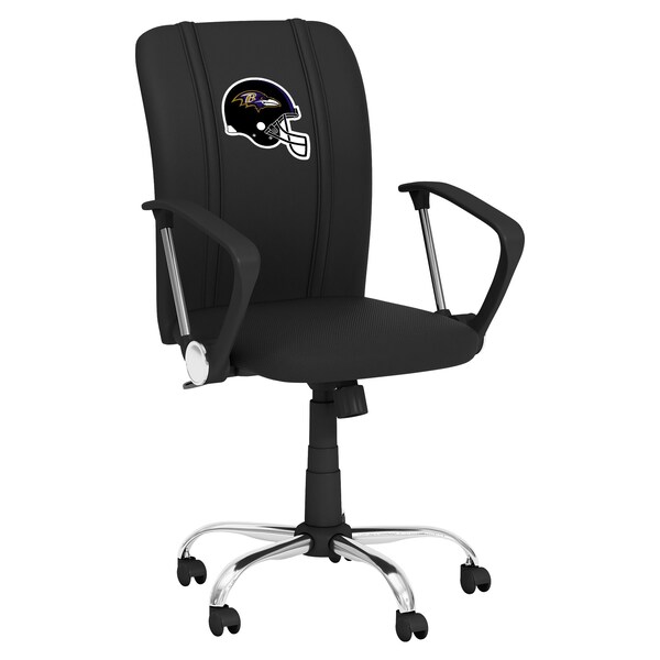 Dreamseat Curve Task Chair with Baltimore Ravens Helmet Logo - XZOCCURVE-PSNFL20012
