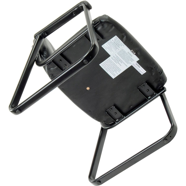 Global Industrial Reception Chair, Vinyl Upholstered, Black - 250787BK