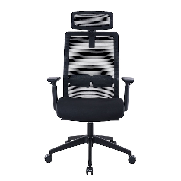 Boss Office Products Deluxe Mesh Back Ergonomic Task Chair with a Flex Headrest - B6036-HR
