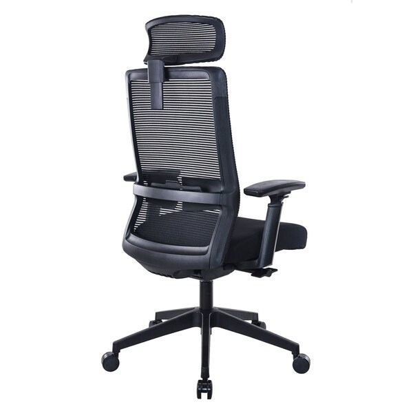 Boss Office Products Deluxe Mesh Back Ergonomic Task Chair with a Flex Headrest - B6036-HR