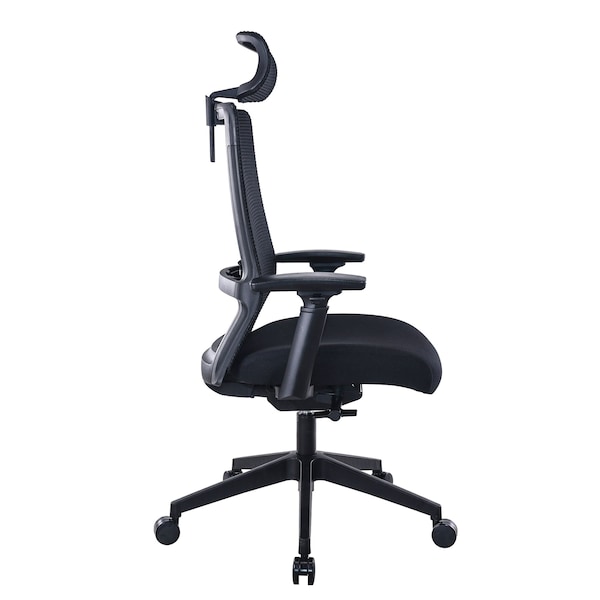 Boss Office Products Deluxe Mesh Back Ergonomic Task Chair with a Flex Headrest - B6036-HR