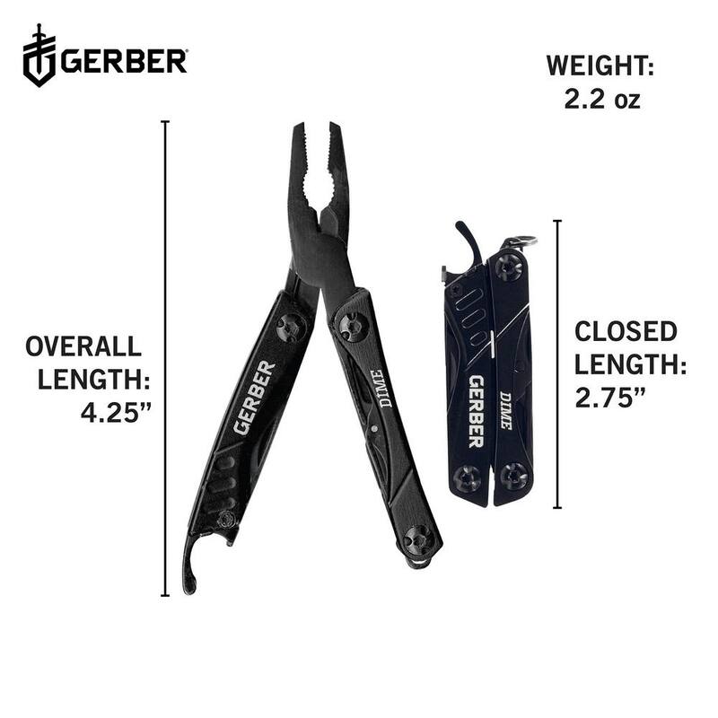 Gerber Dime 10-in-1 Multi-Tool in Black - 31-001134