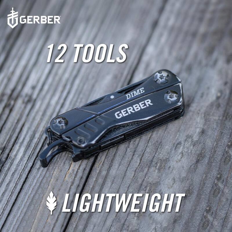 Gerber Dime 10-in-1 Multi-Tool in Black - 31-001134