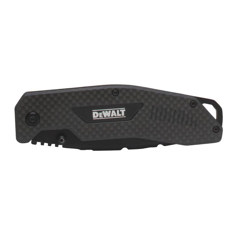 DEWALT 3-1/2 in. Folding Knife with Carbon Fiber Handle - DWHT10314