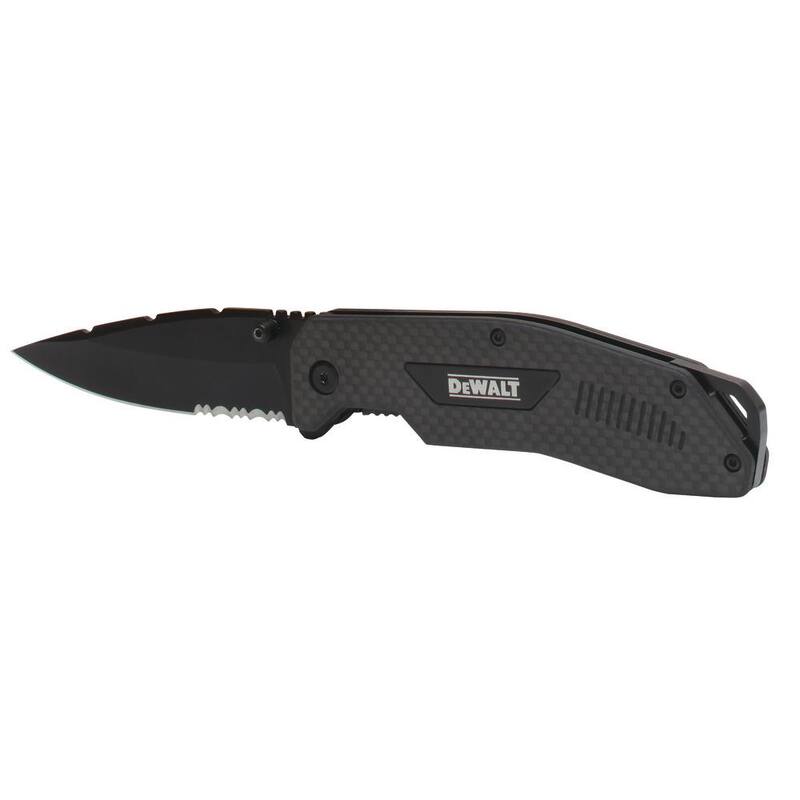 DEWALT 3-1/2 in. Folding Knife with Carbon Fiber Handle - DWHT10314