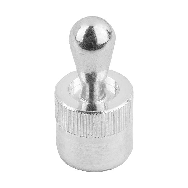 Kipp Lateral Spring Plunger, Spring Force Without Seal D=6, D2= 6, L1=4, Aluminum, Pin: Steel - K0368.21038
