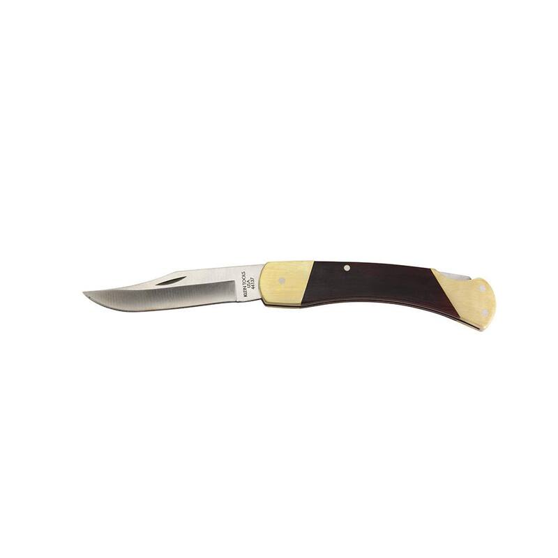 Klein Tools Sportsman Knife, 3-3/8-Inch Drop Point Blade - 44037