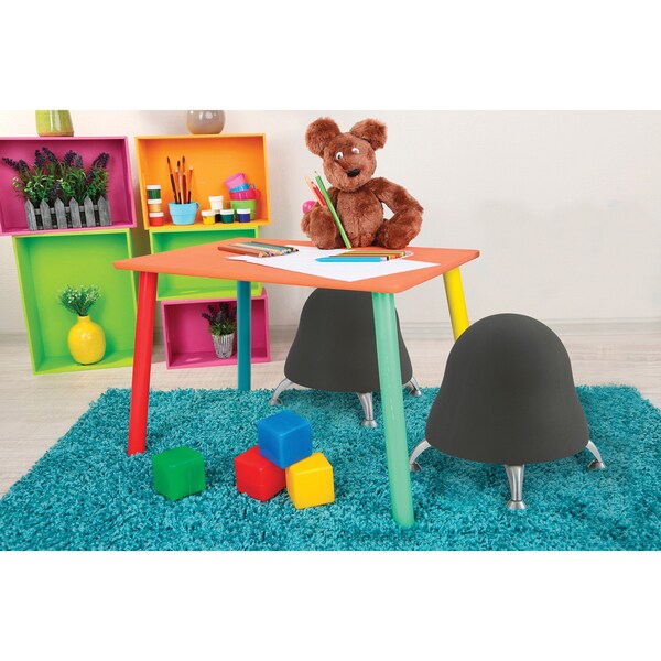 Safco Ball Chair Runtz Ball Chair, Licorice BL, No Arms, 17" Height, Fabric, Black - 4755BL