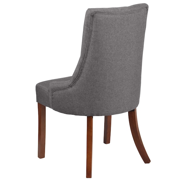 Flash Furniture HERCULES Paddington Series Gray Fabric Tufted Chair - 2-QY-A08-GY-GG