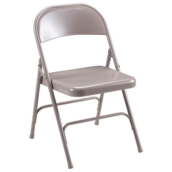 Lorell Steel Folding ChairsBeige Seat, PK4 - LLR62500