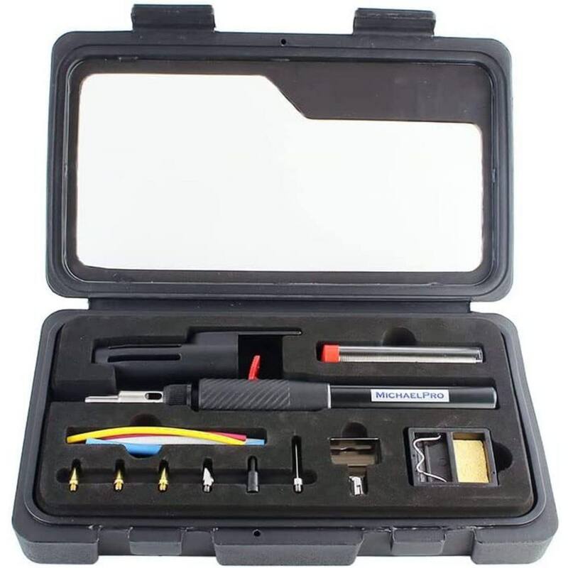 MICHAELPRO Cordless Butane Soldering Iron Kit - Self-Ignite - MP011002