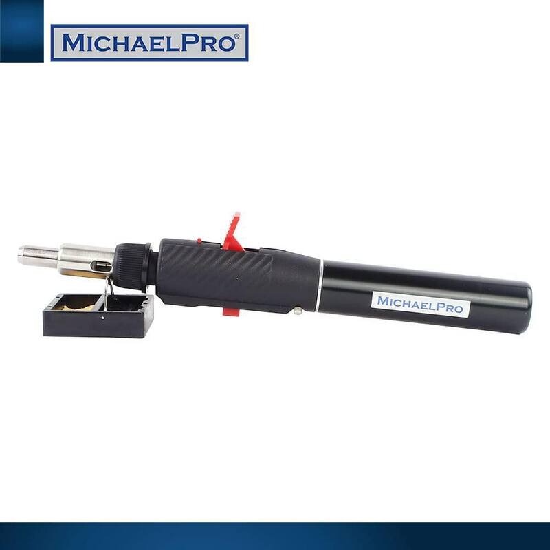 MICHAELPRO Cordless Butane Soldering Iron Kit - Self-Ignite - MP011002