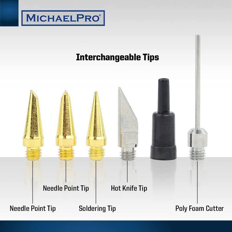 MICHAELPRO Cordless Butane Soldering Iron Kit - Self-Ignite - MP011002