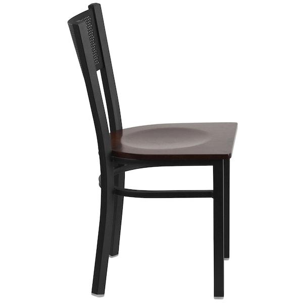 Flash Furniture Hercules Restaurant Chair, 17-1/4 in W 20" L 33-1/4" H - XU-DG-60115-GRD-WALW-GG
