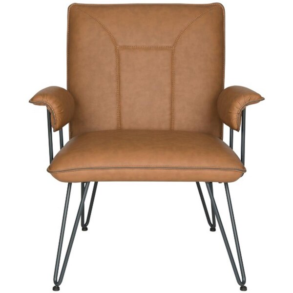 Safavieh Johannes Arm Chair- Camel - 32.7 x 28.2 x 29.1 in. - FOX1700C