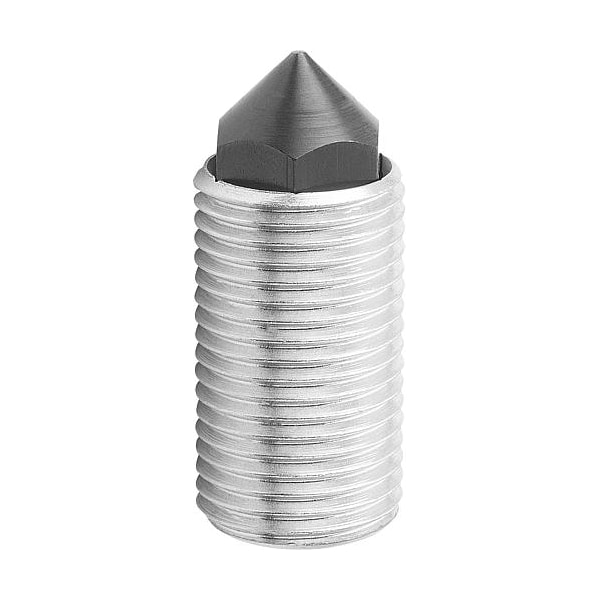 Kipp Push-Pull Plunger, With Rotation Lock, D=M16X1, 5 L=28, Form: K, Conical End - K0977.3116