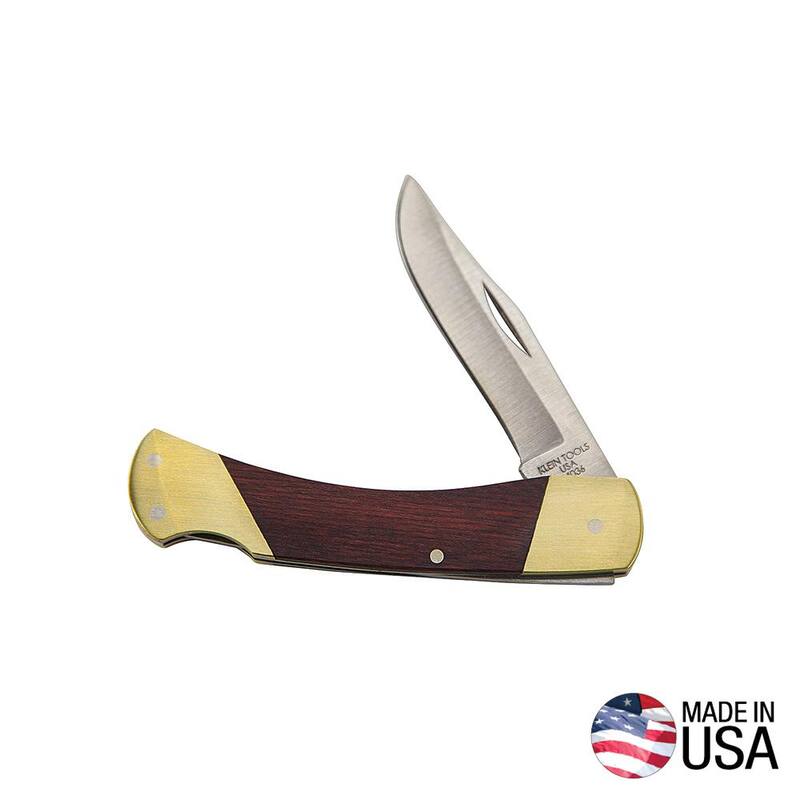 Klein Tools Sportsman Knife, 2-5/8-Inch Stainless Steel Blade - 44036